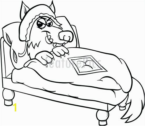 bed coloring page bad wolf in bed coloring page bedtime bear coloring pages bed coloring page