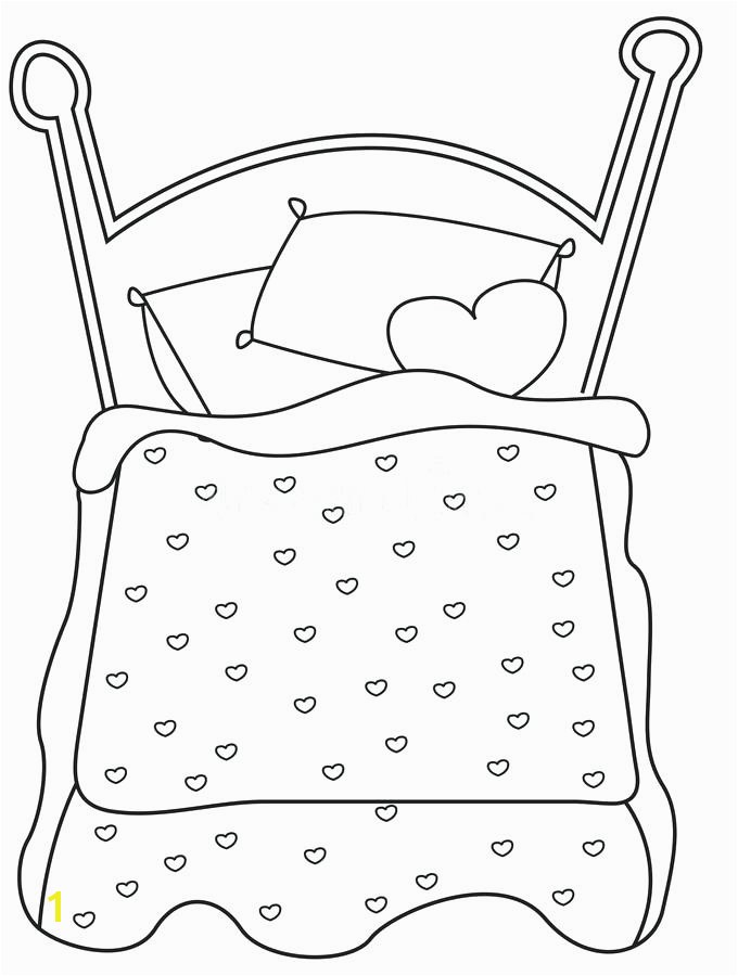 Dog Bed Coloring Pages Bed Coloring Page Dog Bed Coloring Sheet Bed Coloring Sh Coloring
