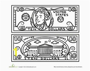 Dollar Bill Coloring Page Printable Luxury Dollar Bill Coloring Page Drawings Art Gallery 19 Beautiful
