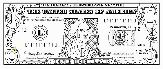 Dollar Bill Coloring Page Printable Elegant $100 Bill Coloring Page 139 Best 100th Day School