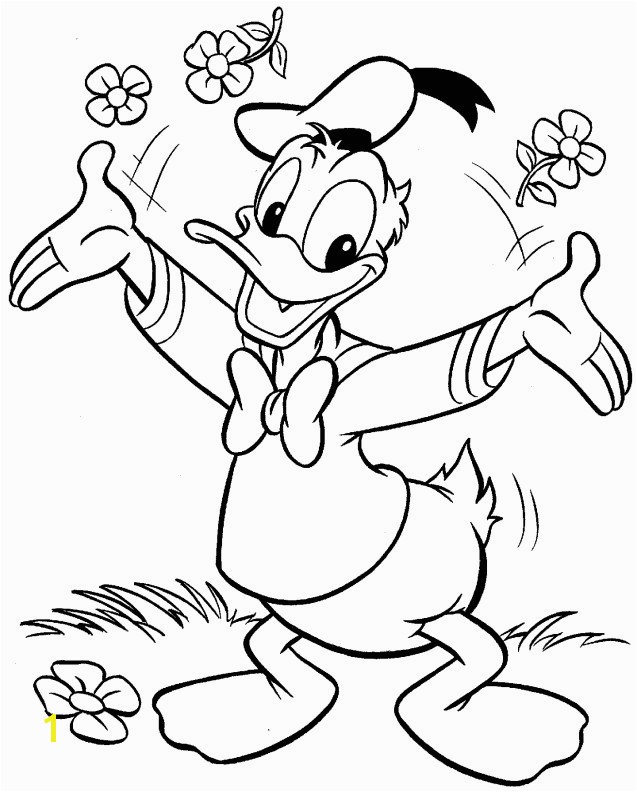 Donald Duck Coloring Pages Beautiful Free Printable Donald Duck Coloring Pages for Kids