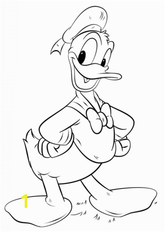 Donald Duck Coloring Pages to Print for Free Donald Duck Coloring Page