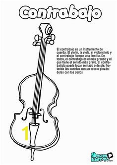 Double Bass Coloring Page 132 Best Dibujos Para Colorear Coloring Pages Images On Pinterest