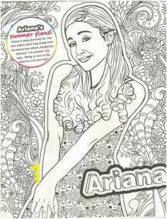 ariana grande coloring page