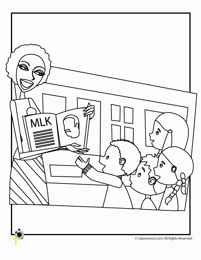 Martin Luther King Coloring Pages Woo Jr Kids Activities