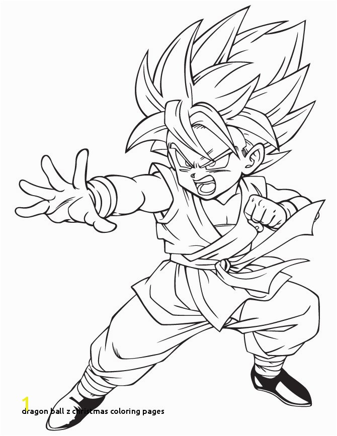 Dragon Ball Z Christmas Coloring Pages Dragon Ball Coloring Pages Best Coloring Pages for Kids