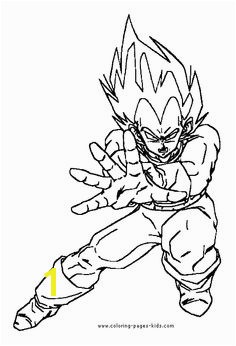 Dragon Ball Z color page Coloring pages for kids Cartoon