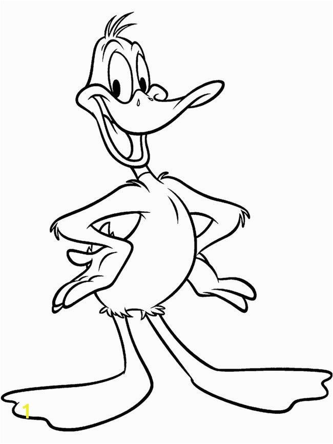 Duck Cartoon Coloring Pages For Kids