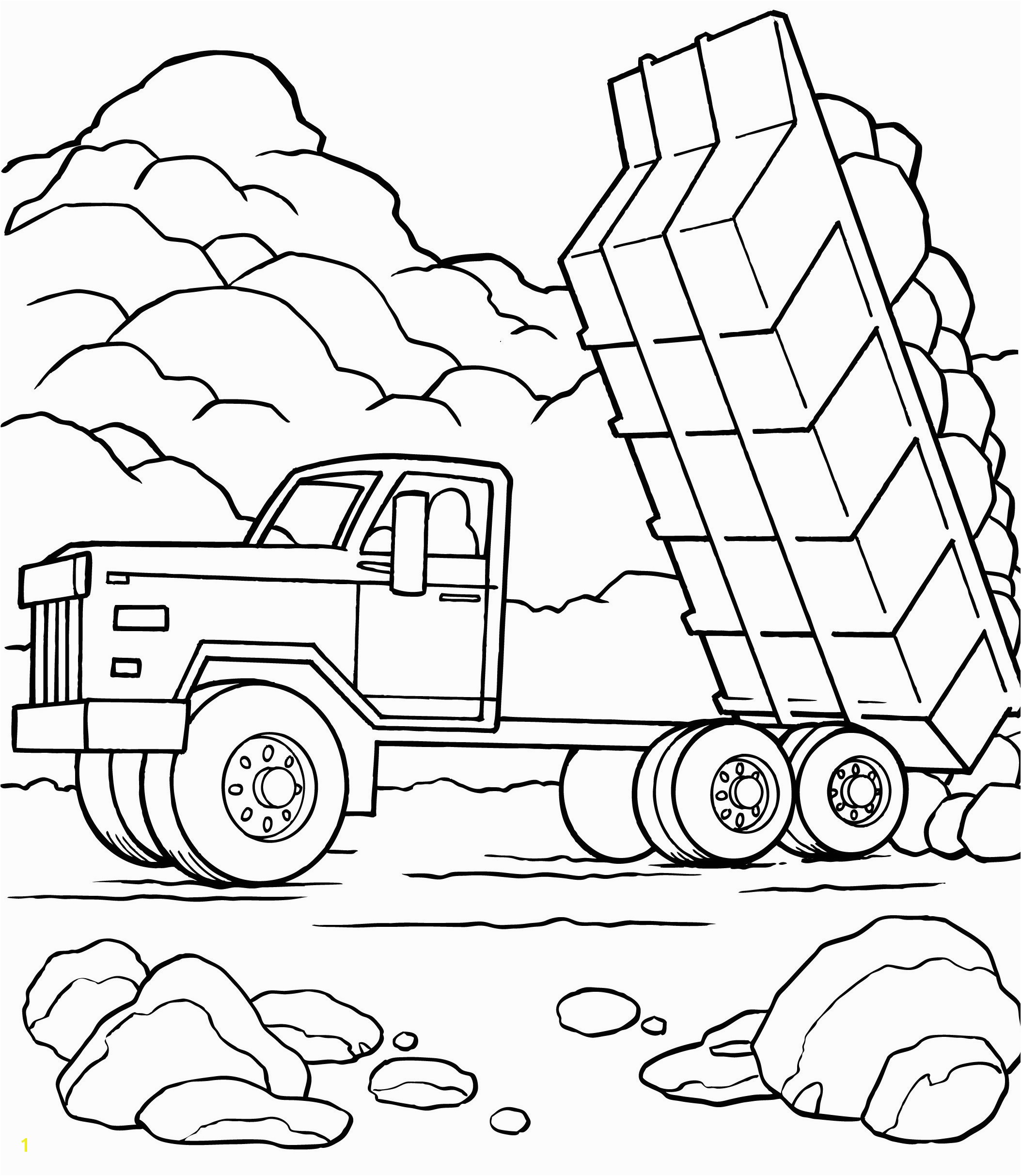 Dump Truck Coloring Pages for toddlers Vehicle Coloring Pages for Kids Crafting Dump Truck Coloring 11