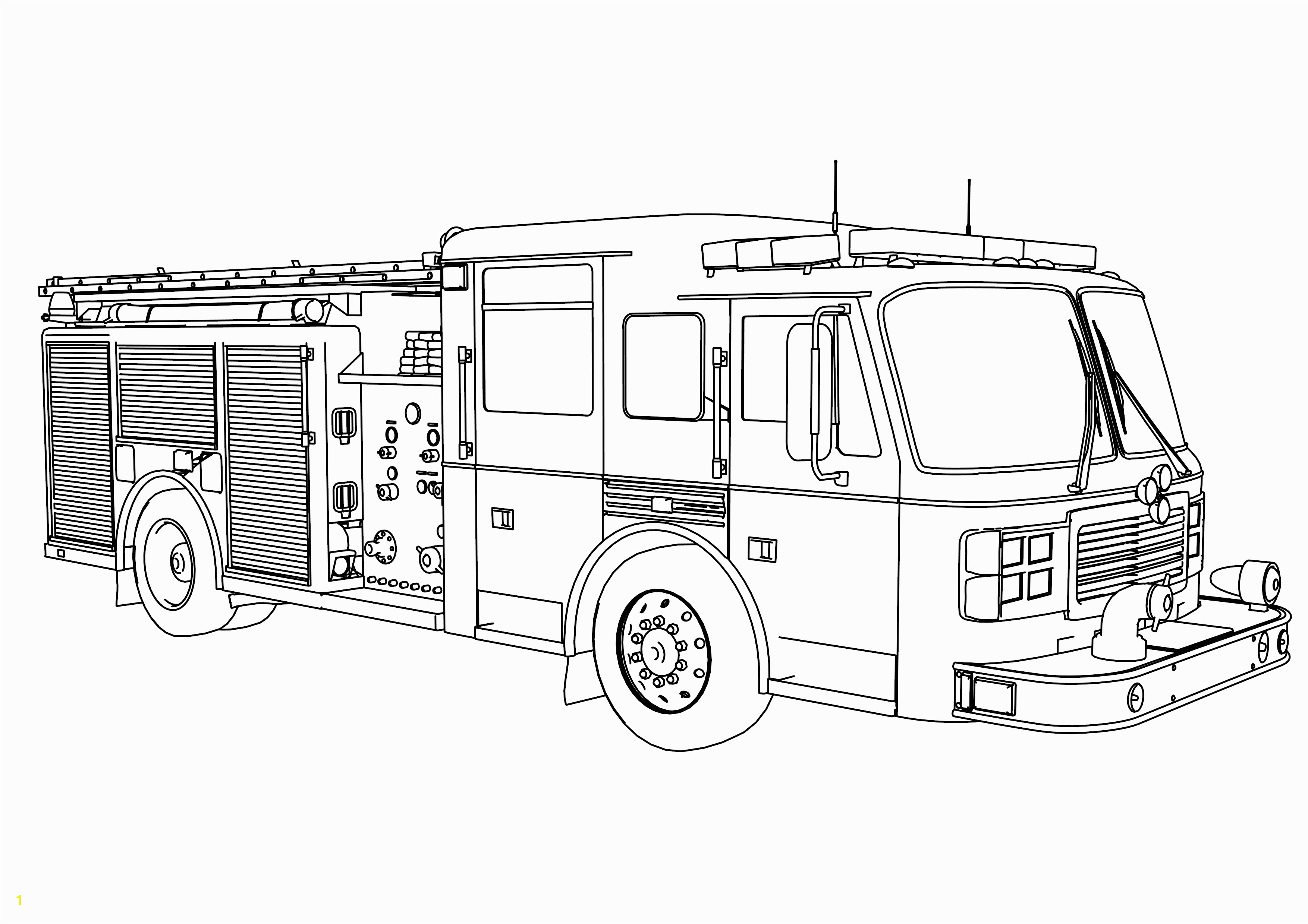 Fire Truck Coloring Pages Coloring Image Detail Name Extraordinary Fire Truck Coloring Page 4s