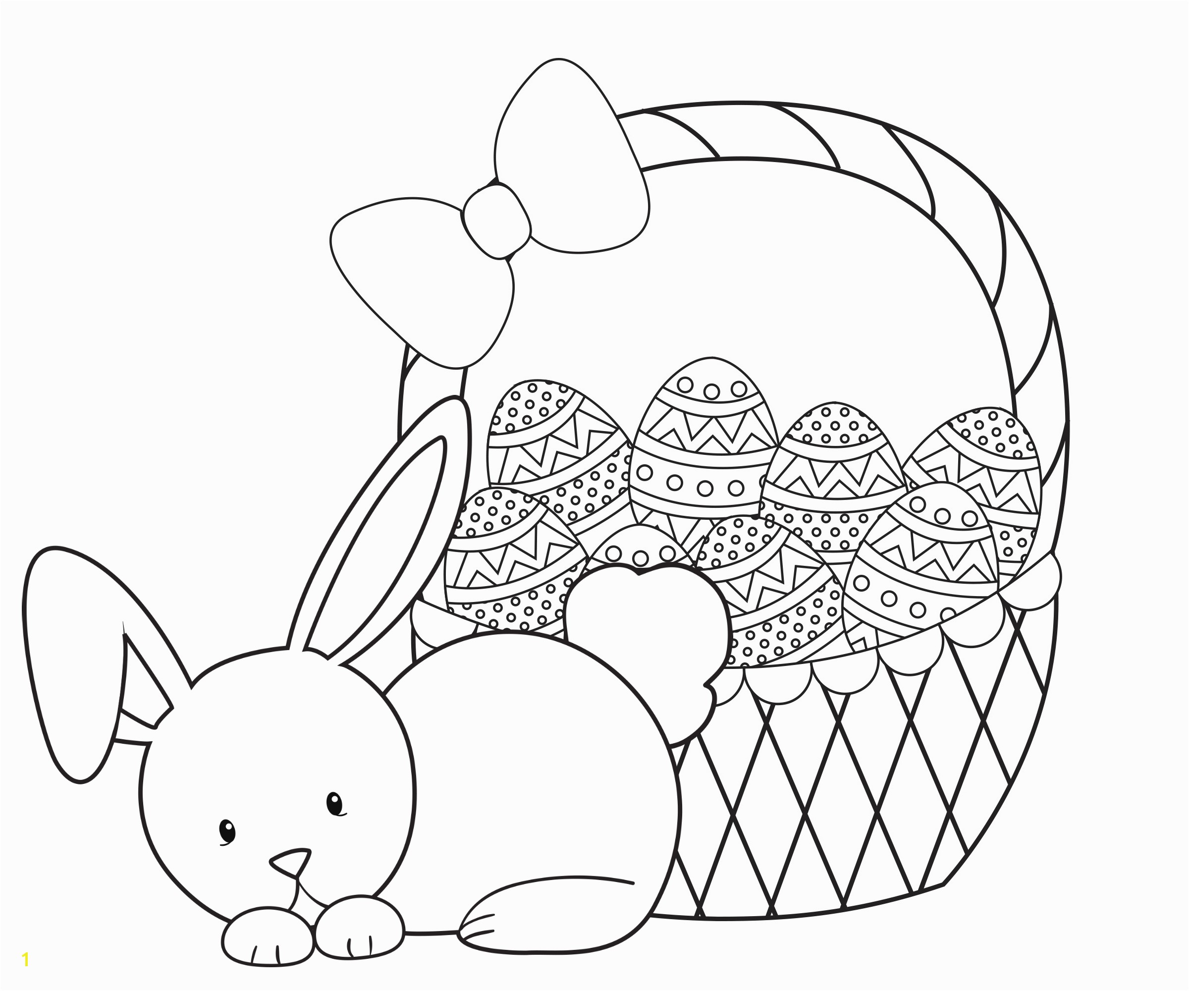 Easter Bunny Coloring Page