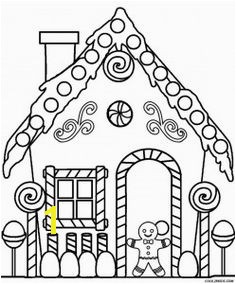 Gingerbread House Coloring Pages