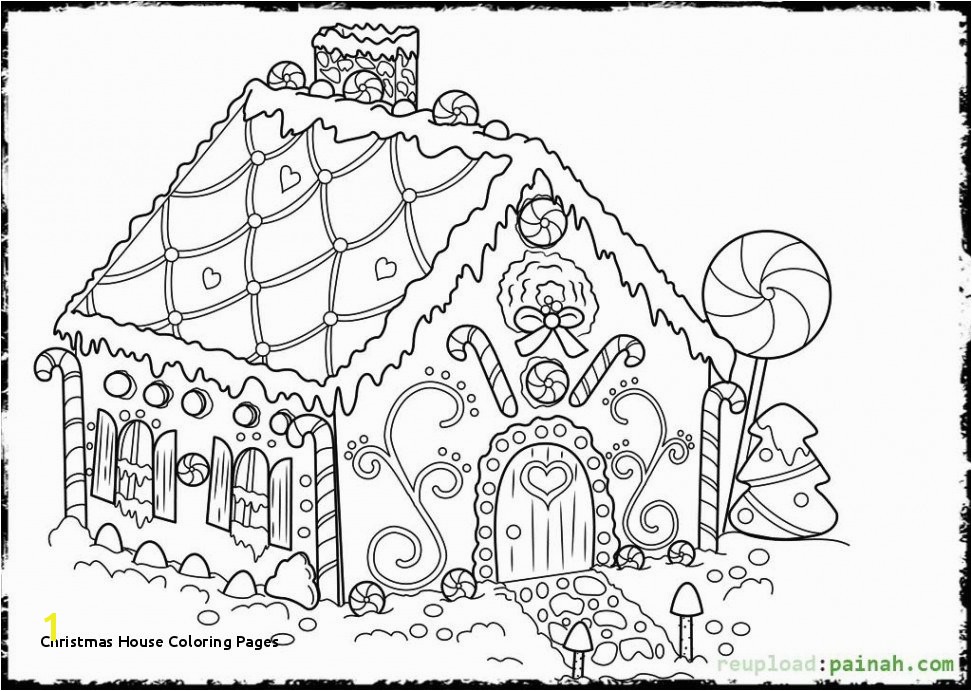 Christmas House Coloring Pages Easy Christmas Coloring Pages Free Beautiful Christmas Drawing