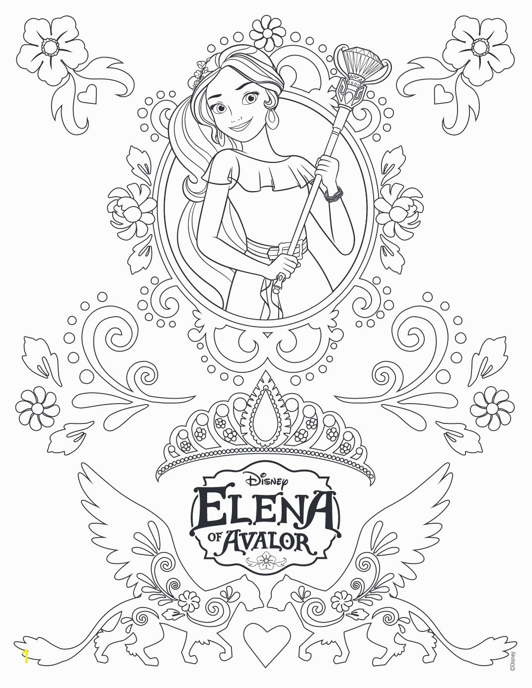 elena of avalor coloring pages 22w elena avalor princesa disney coloring page