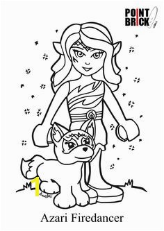 Colouring Pages · Disegno da colorare per bambini Azari di LEGO Elves