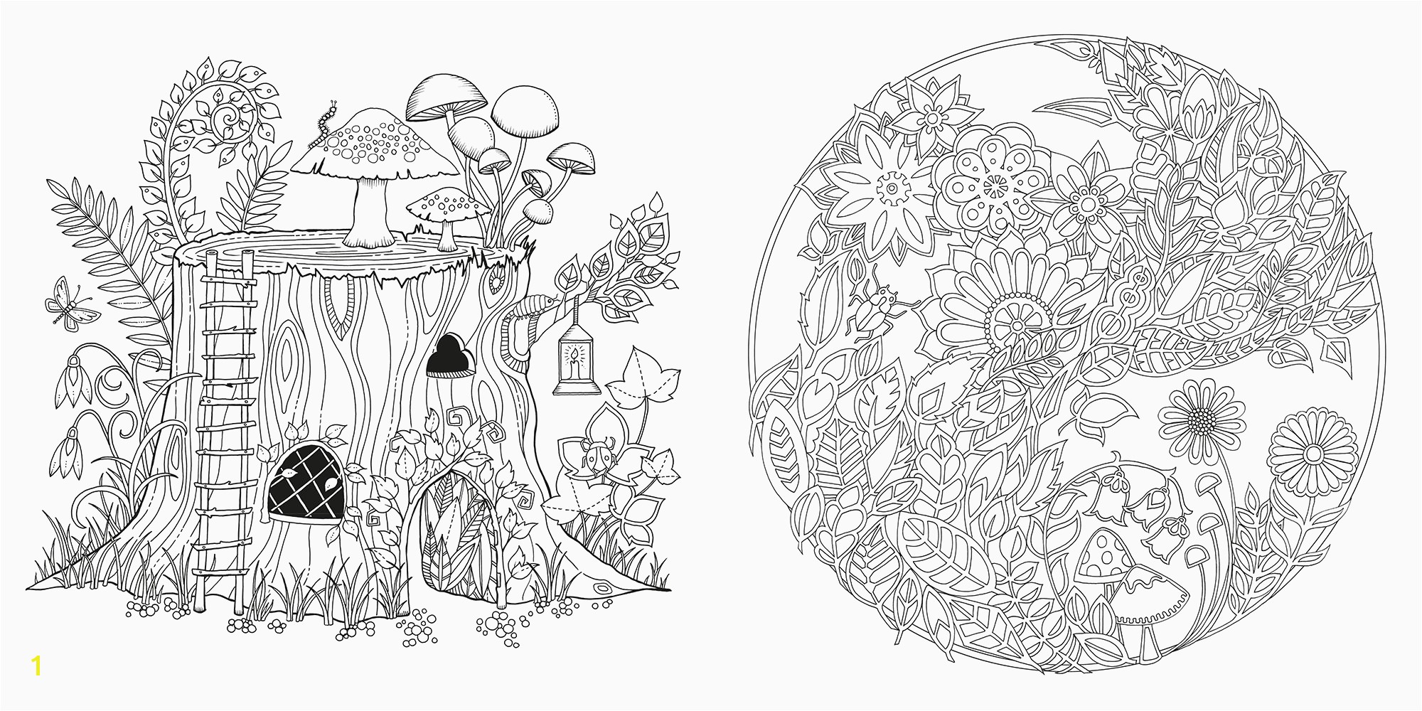 Enchanted forest Coloring Pages Pdf forest Coloring Pages Elegant Amazon Enchanted forest An Inky Quest