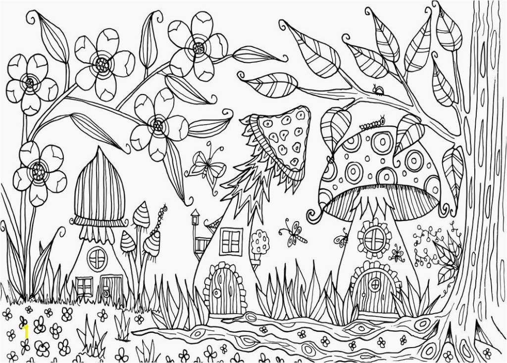 Garden Coloring Pages Awesome Beautiful Enchanted forest Coloring Pages Pdf