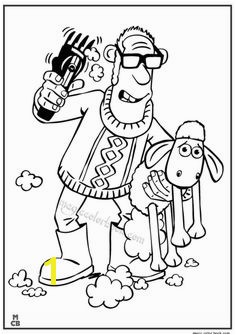 Shaun the Sheep line coloring pages Printable coloring book for kids