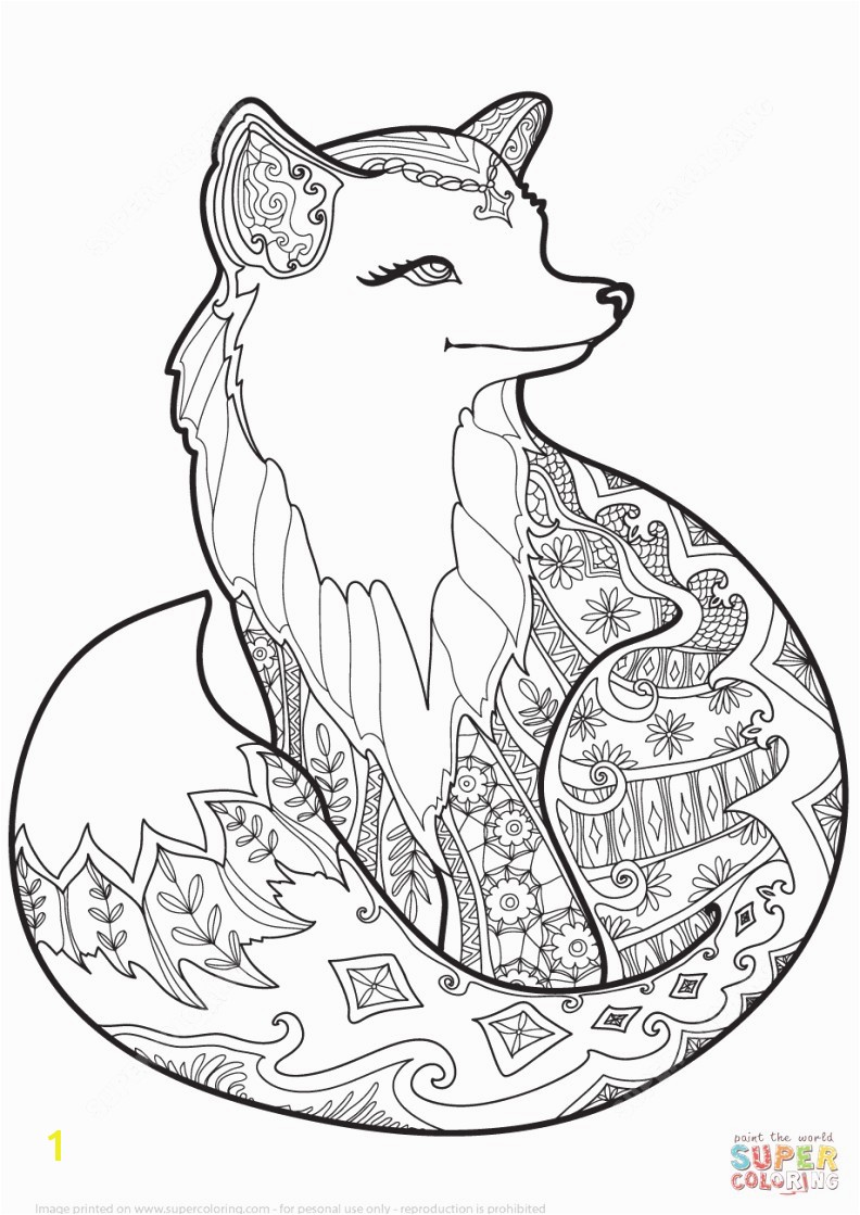 Fennec Fox Coloring Page Cute Fennec Fox Coloring Page Baby Pages