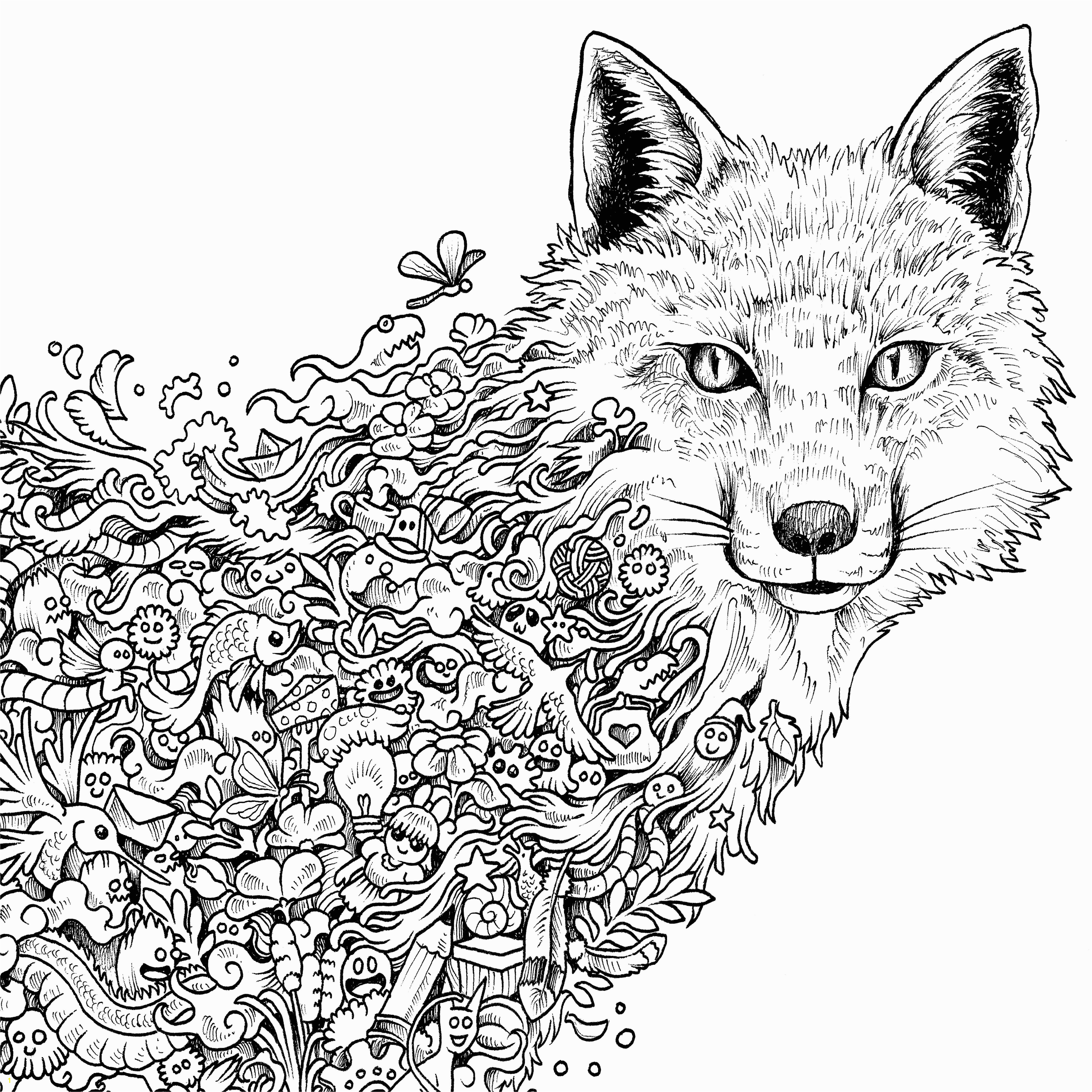 Fennec Fox Coloring Page Fox Coloring Pages Save Fox Coloring Pages for Adults Gallery