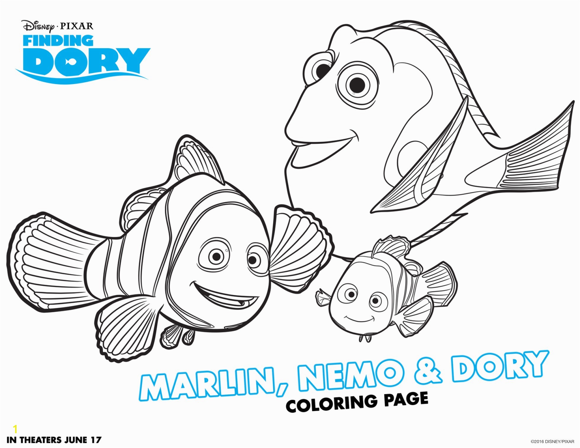 Finding Dory Characters Coloring Pages Finding Nemo Coloring Book Valid Finding Dory Coloring Sheets