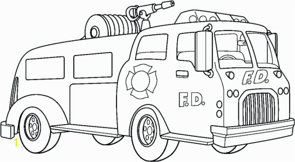 coloring Fire Truck Coloring Pages Free