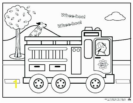 Fire Truck Coloring Pages for Preschoolers Coloring Fire Truck Coloring Sheet