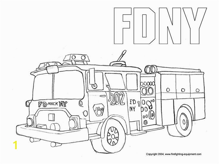 FDNY Fire Truck coloring pages free printable Enjoy Coloring
