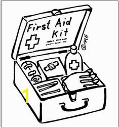 First Aid Coloring Page