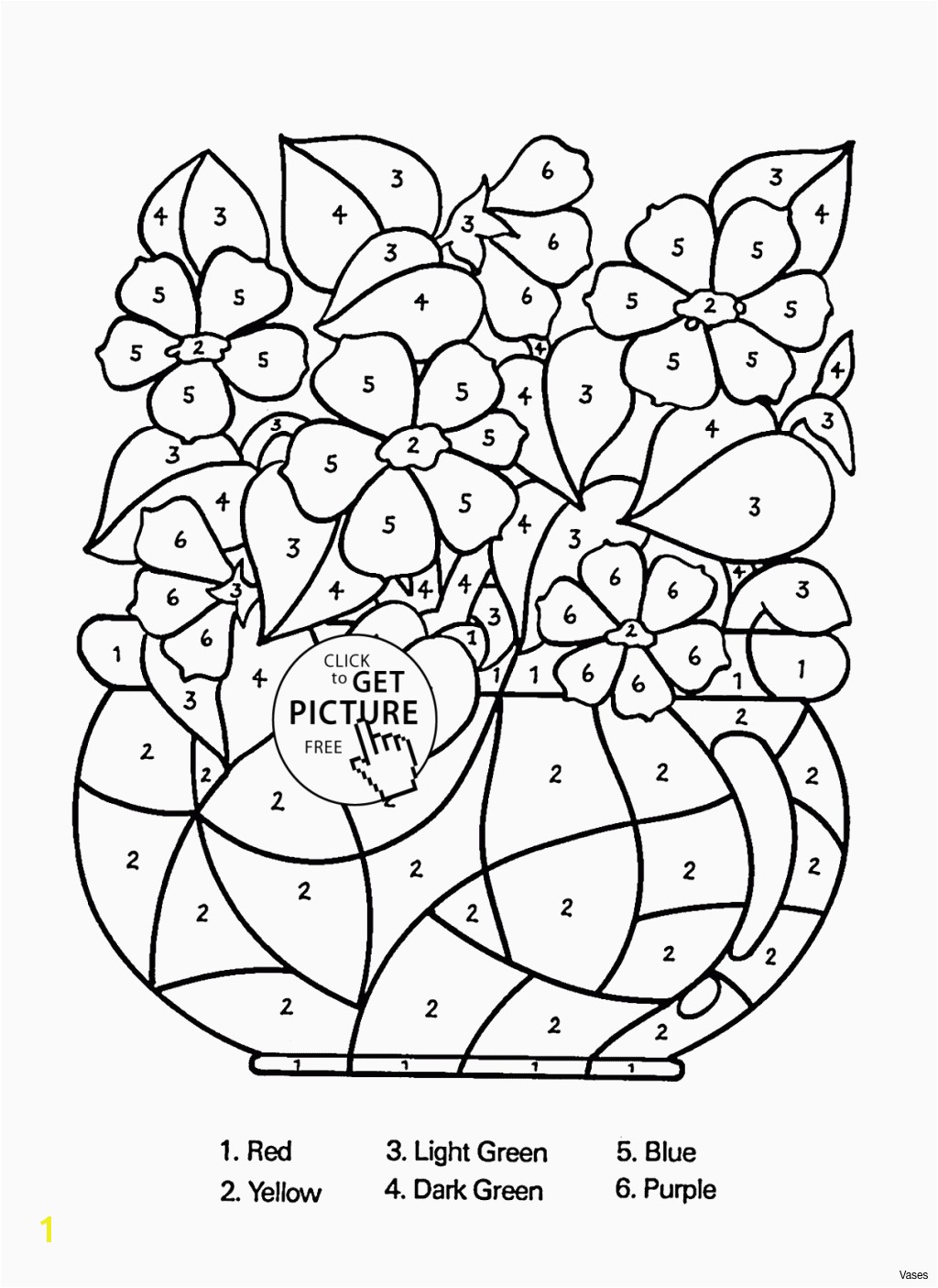 Cool Vases Flower Vase Coloring Page Pages Flowers In A top I 0d First Grade