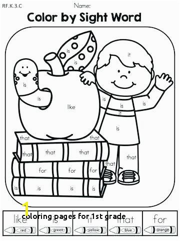 First Grade Coloring Pages Coloring Pages for 1st Grade Elegant Sight Word Coloring Sheets