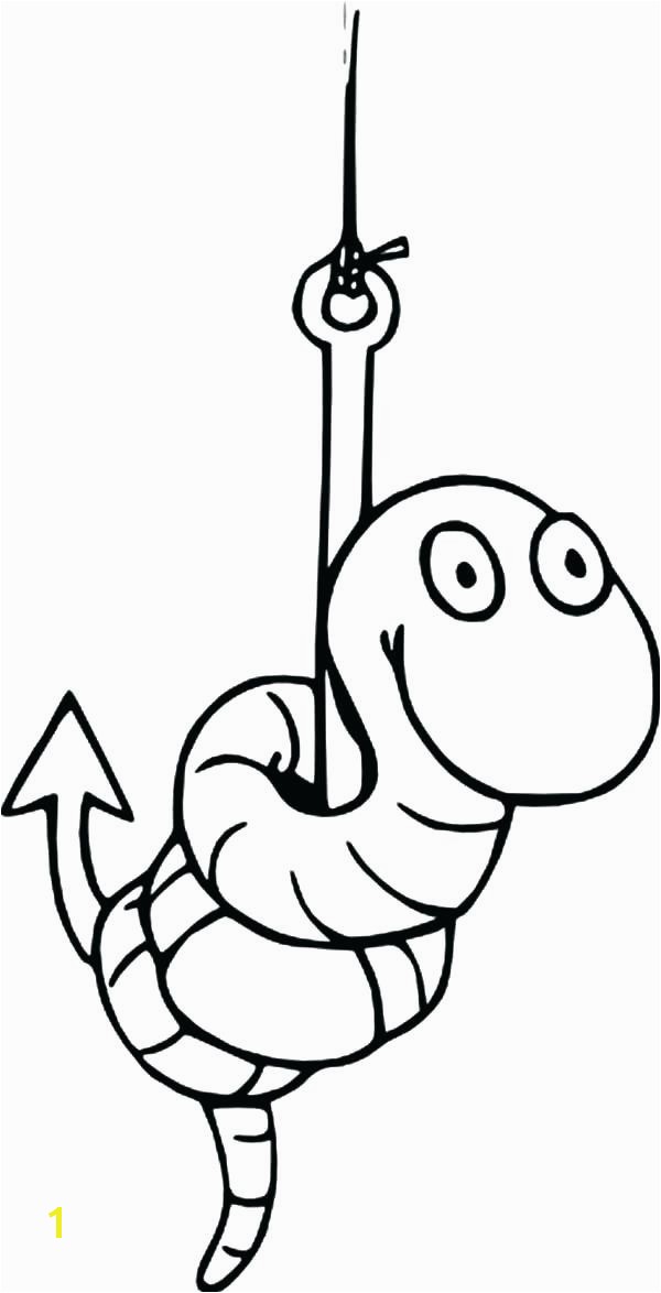 Coloring Pages Fish Hooks To Print Plus Fishing Lure Printable For Adults