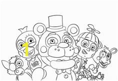 Five Nights at Freddy s All Characters Coloring page