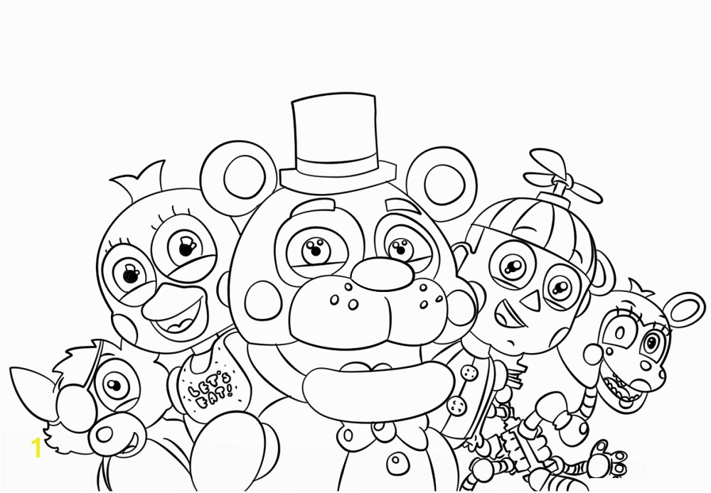 1000x694 5 Nights At Freddy 39s Coloring Pages Free Printable Five Nights At