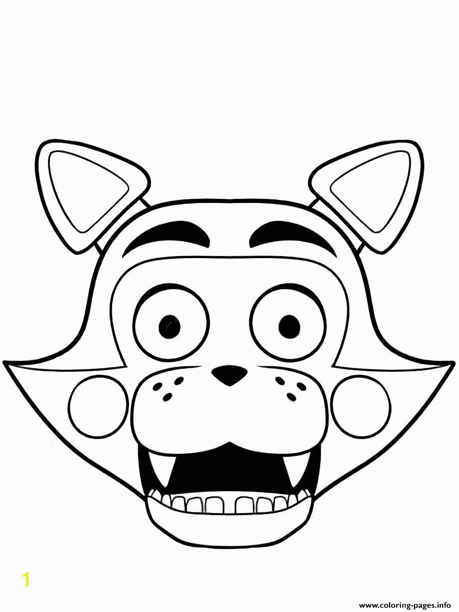 Fnaf Coloring Pages Printable New Print Freddy Five Nights At Freddys Foxy Stock