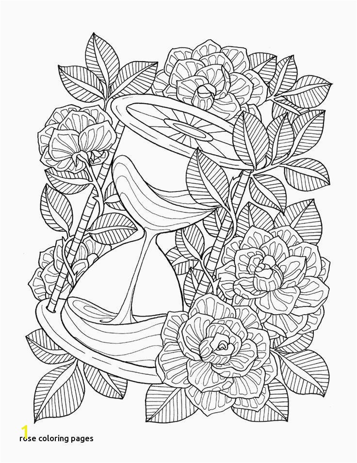 Stained Glass Flower Coloring Pages New Vases Flower Vase Coloring Page Pages Flowers In A top