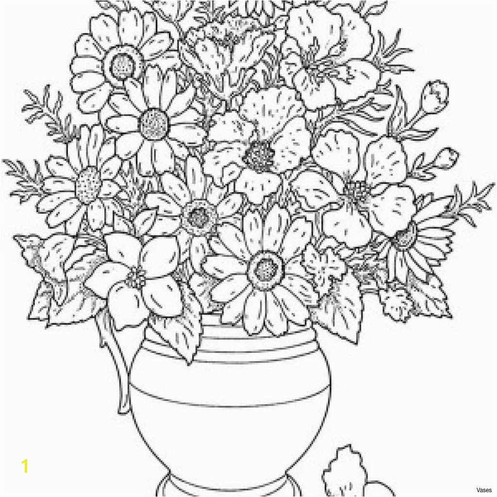 Cool Vases Flower Vase Coloring Page Pages Flowers In A top I 0d