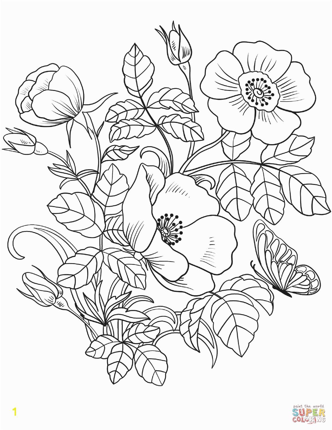 the Spring Flowers coloring pages to view printable version or color it online patible with iPad and Android tablets