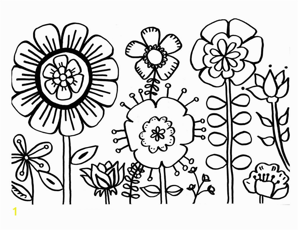 Flowers Coloring Pages Printable Free Printable Flower Coloring Pages for Kids Best Coloring Pages