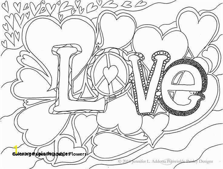 20 Coloring Pages Printable Flowers
