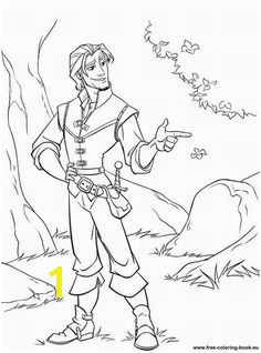 Coloring pages Tangled Disney Rapunzel Page 1 Printable Coloring Pages line