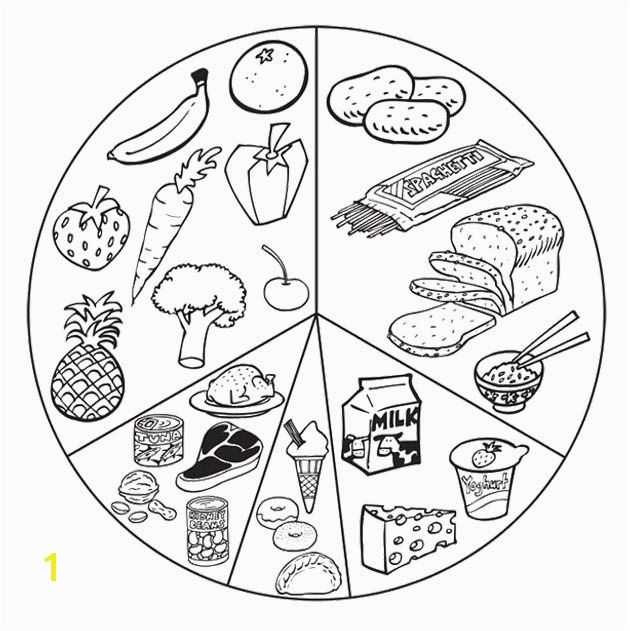 Printable Healthy Food Coloring Pages With List Food Coloring Page