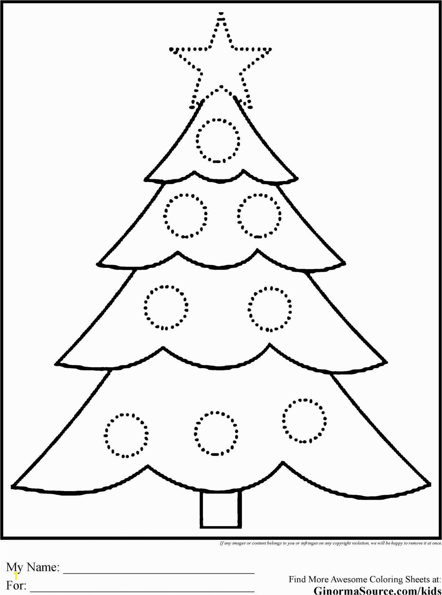 Christmas Tree Color Pages Tree Coloring Pages Free Christmas Tree