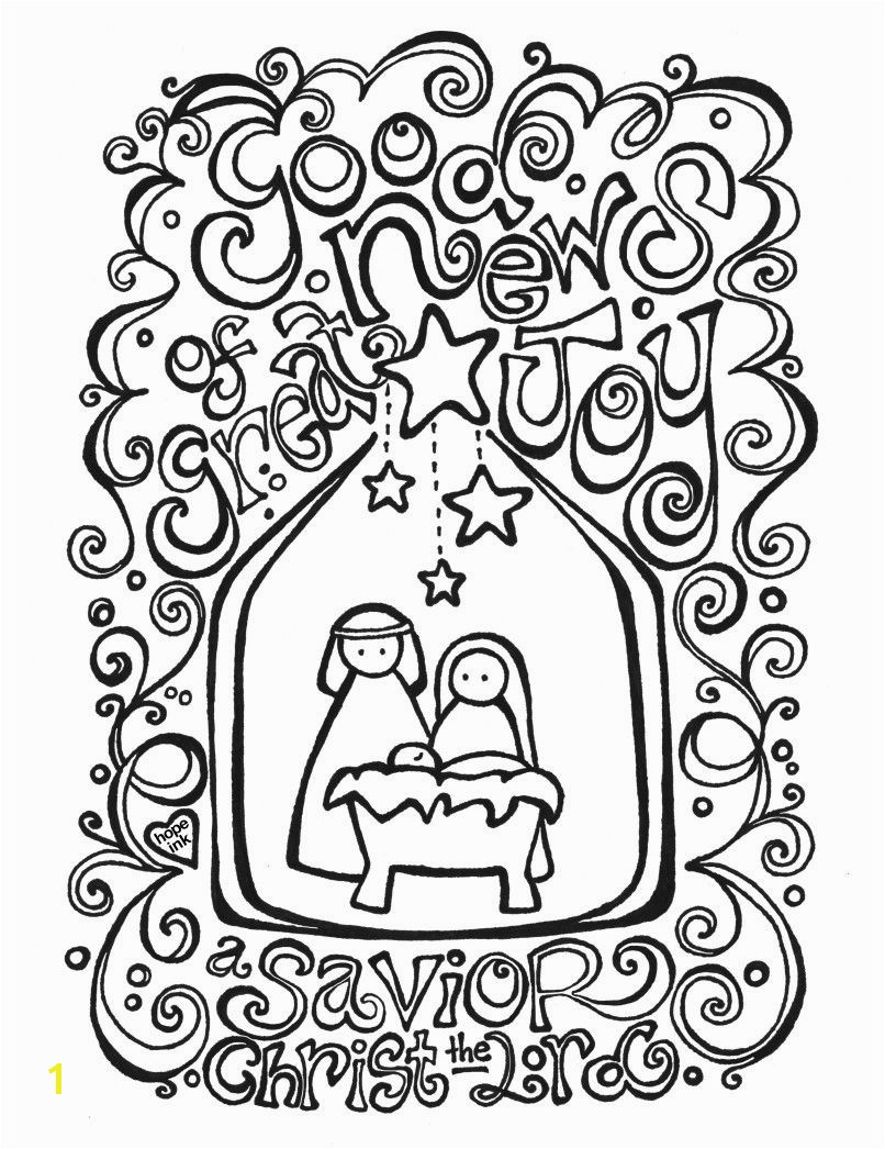 Christmas Coloring Pages Nativity Free Printable