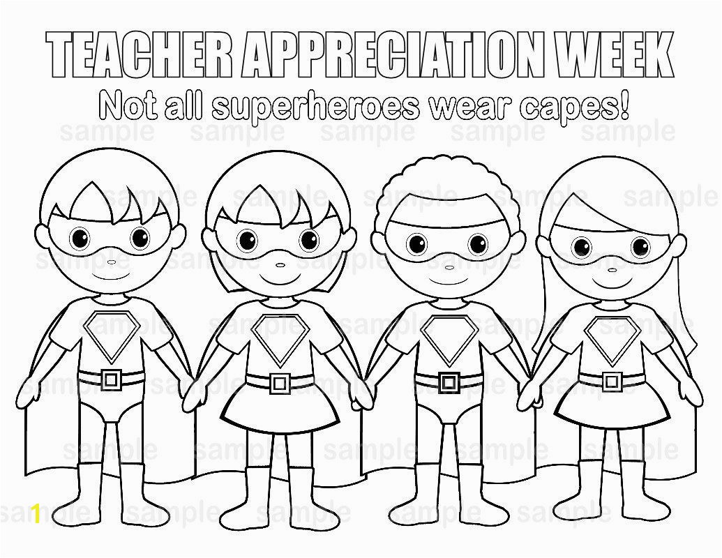 Free Coloring Pages for Teacher Appreciation Week Teacher Appreciation Coloring Pages Eskayalitim