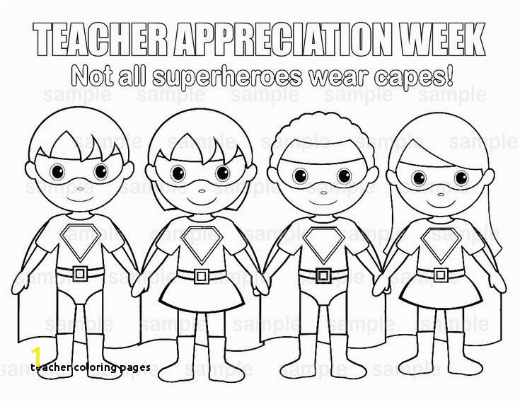 Free Coloring Pages for Teacher Appreciation Week Teacher Coloring Pages Teacher Coloring Pages Cool Printable Cds 0d