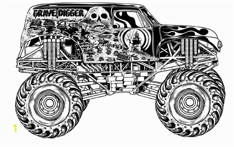 Free Coloring Pages Monster Jam Trucks Free Monster Truck Coloring Pages