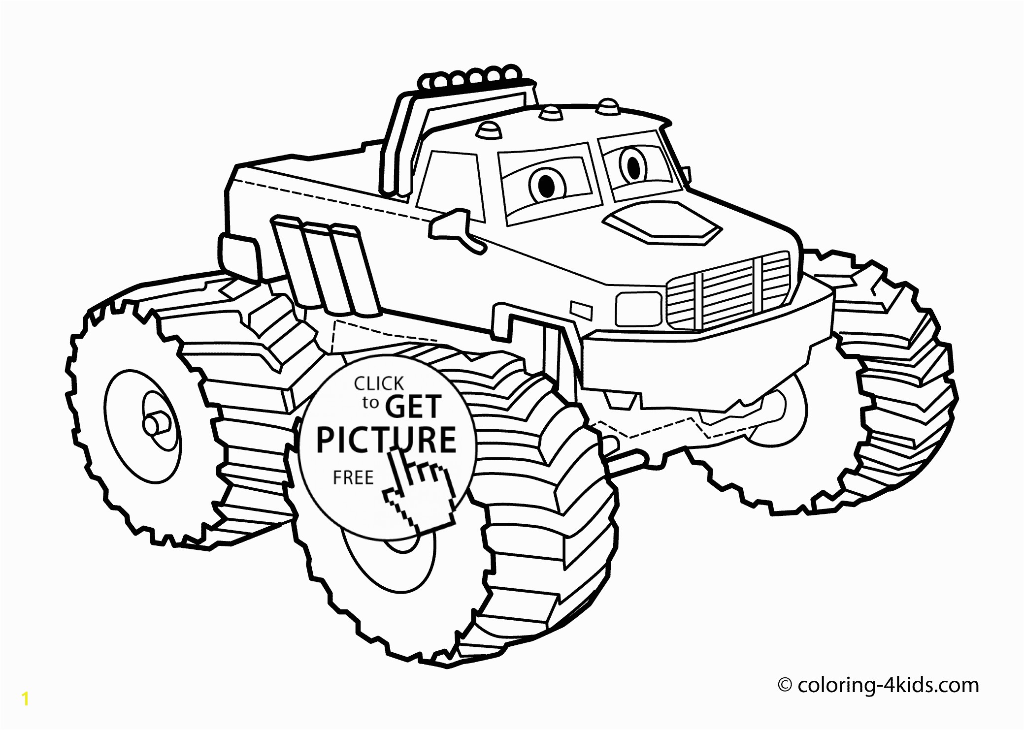 Monster truck Coloring page for kids monster truck coloring books printable free