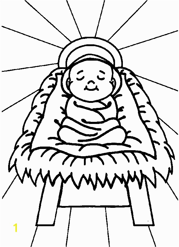 Baby Jesus Coloring Pages