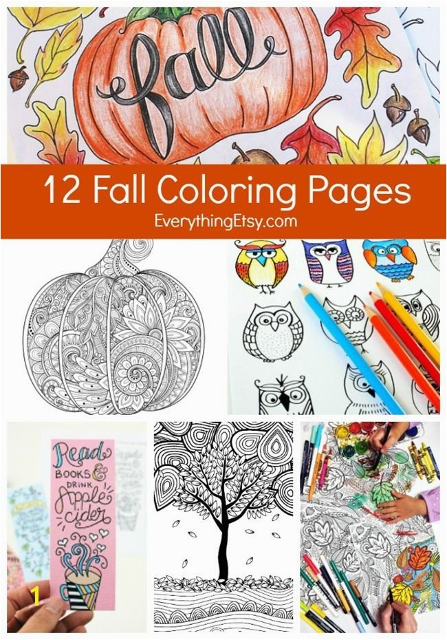 Free Fall Coloring Pages for Adults 12 Free Fall Coloring Pages for Adults Crafts Pinterest